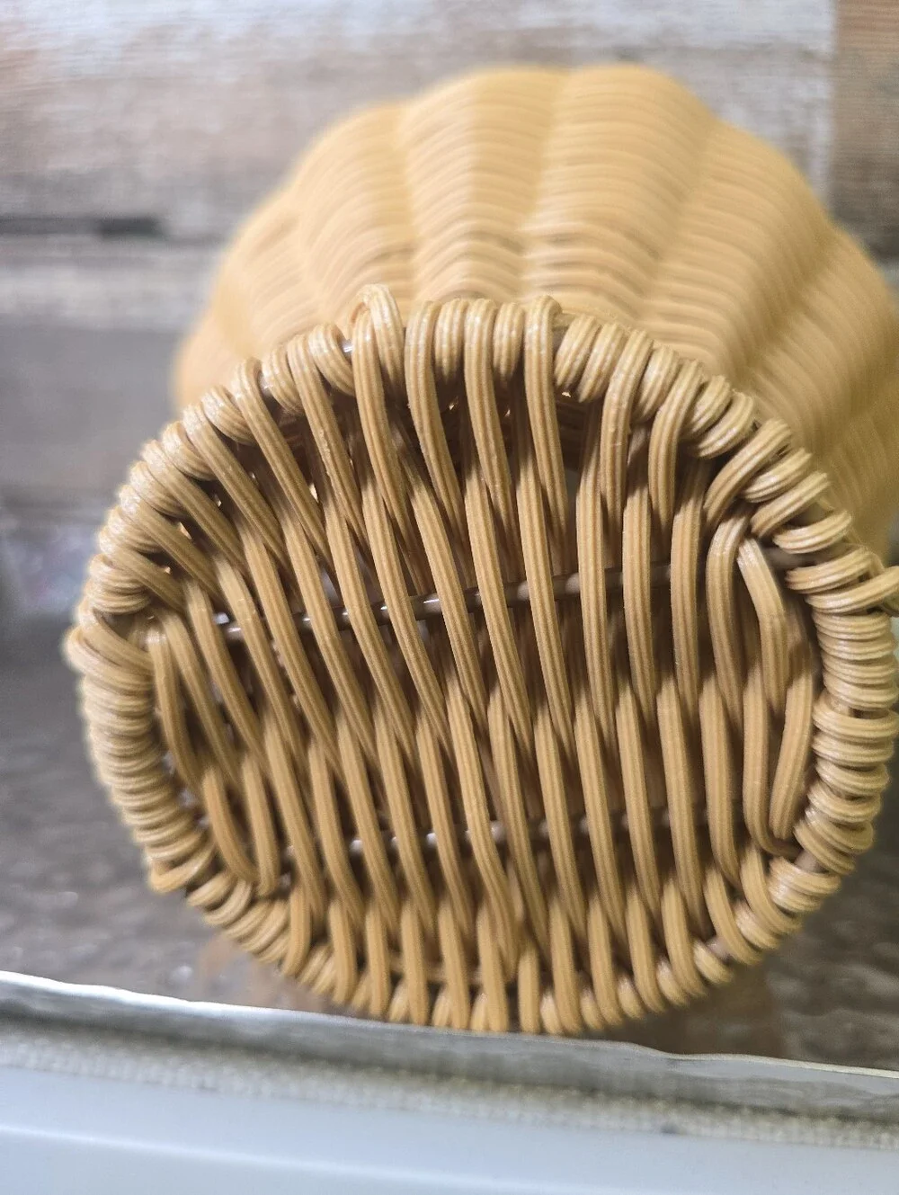 Better Homes & Gardens Handwoven Rattan Vase Boho Decor NWT